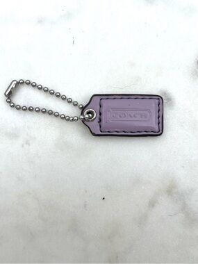 COACH Mini Patent Leather Hang Tag, Light Purple